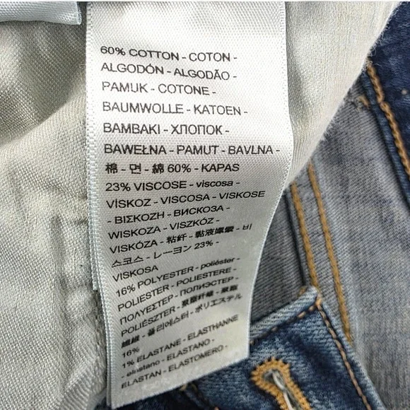 Levis 311 Shaping Skinny Jeans Womens 31 Dark Wash Blue Denim Stretch - Picture 5 of 12